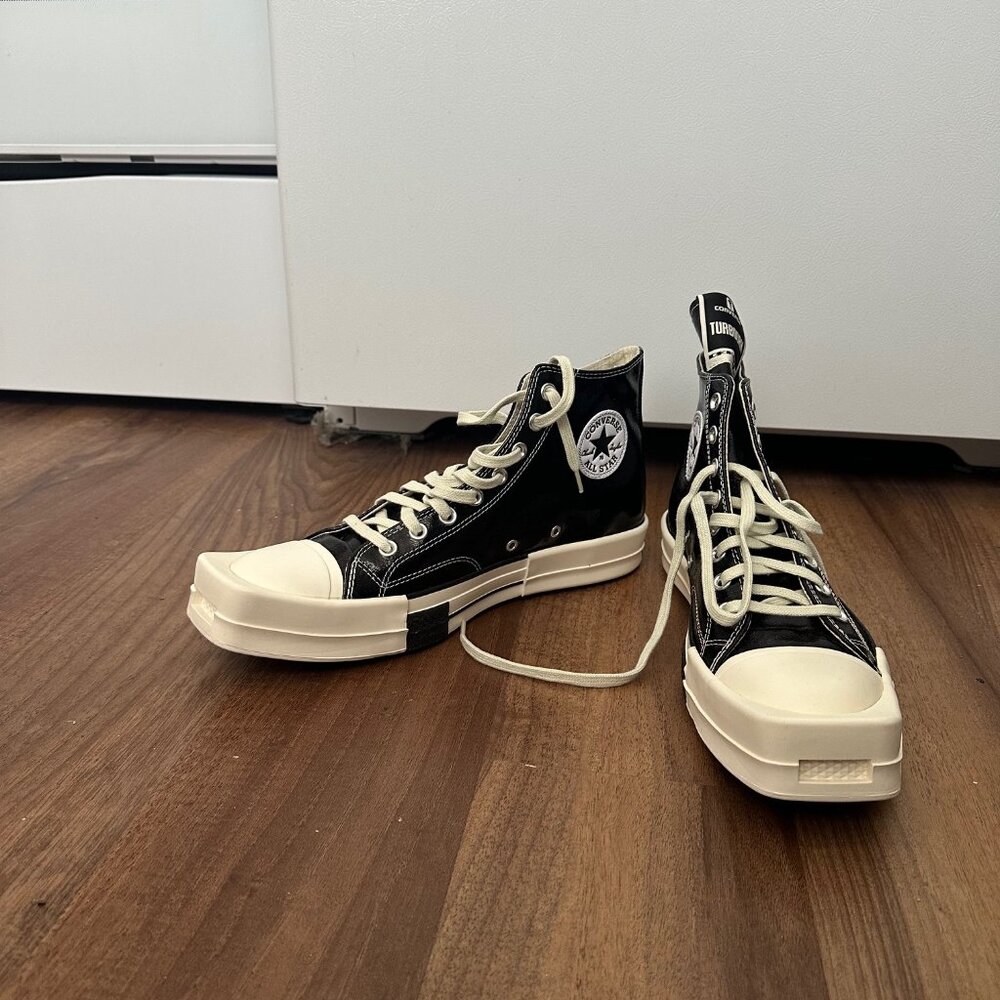 Rick Owens Drkshdw Black Converse Edition Turbodrk Chuck 70